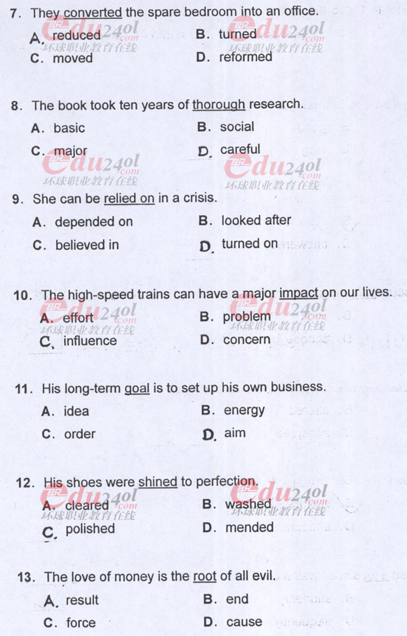 2011���QӢ�Z��ԇ���}֮�����C���~�R�x�