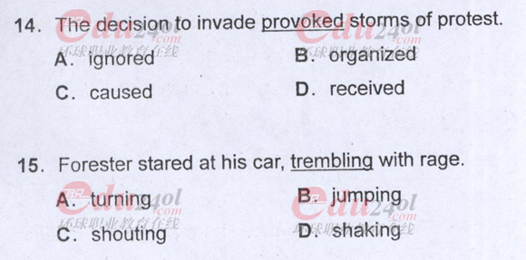 2011���QӢ�Z��ԇ���}֮�l(w��i)���A���~�R�x�