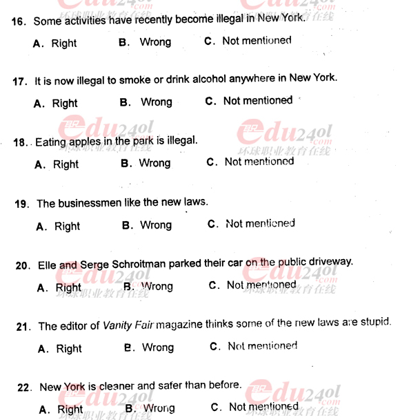 2011���QӢ�Z��ԇ���}֮�C���A����x�Д�